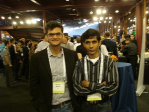 Gaurav and Himanshu at TC50 in San Francisco